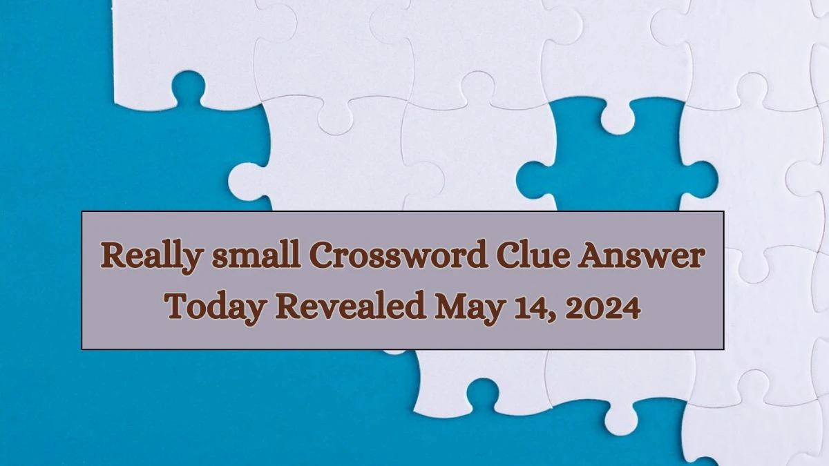 Really small Crossword Clue Answer Today Revealed May 14, 2024