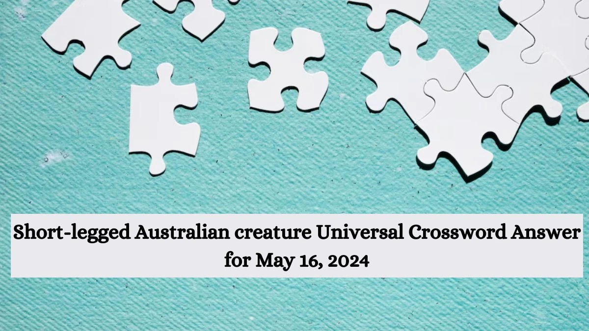 Short-legged Australian creature Universal Crossword Answer for May 16, 2024