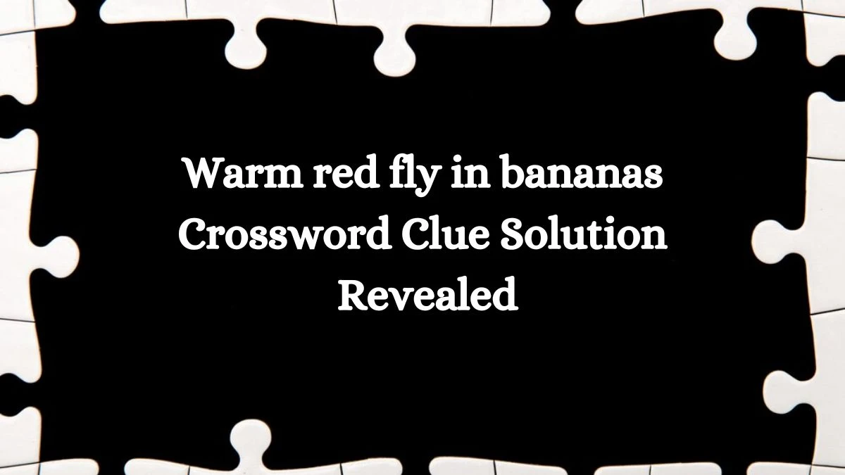 Warm red fly in bananas Crossword Clue Solution Revealed