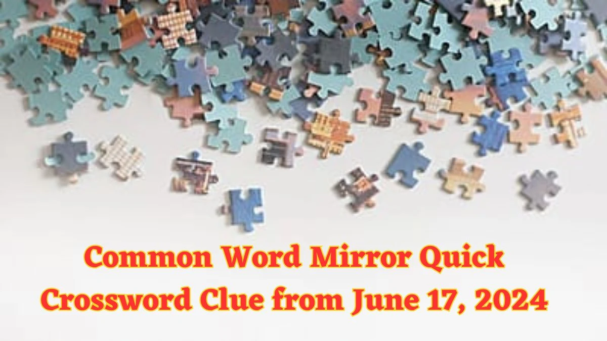 Common Word Mirror Quick Crossword Clue from June 17, 2024