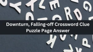 Downturn, Falling-off Crossword Clue Puzzle Page Answer