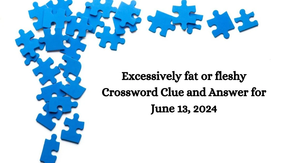 Excessively fat or fleshy Crossword Clue and Answer for June 13, 2024