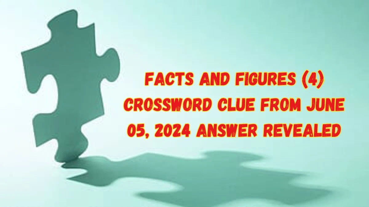 Facts and Figures (4) Crossword Clue from June 05, 2024 Answer Revealed