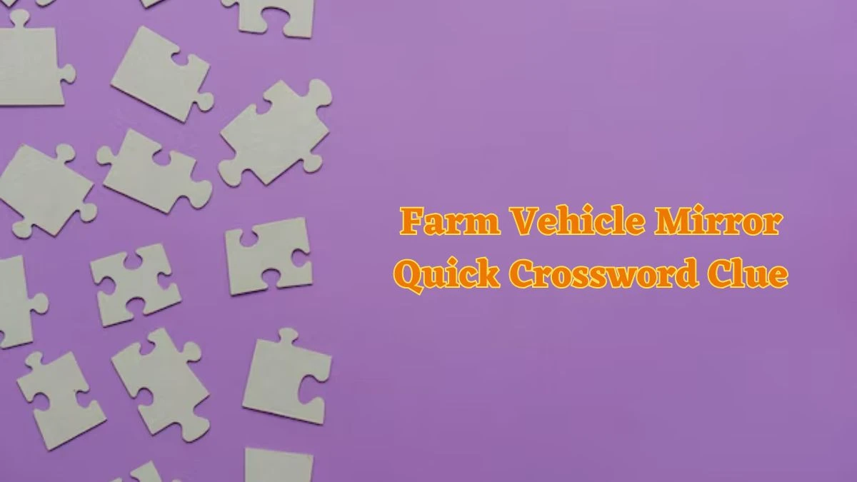 Farm Vehicle Mirror Quick Crossword Clue and Answer for June 20, 2024