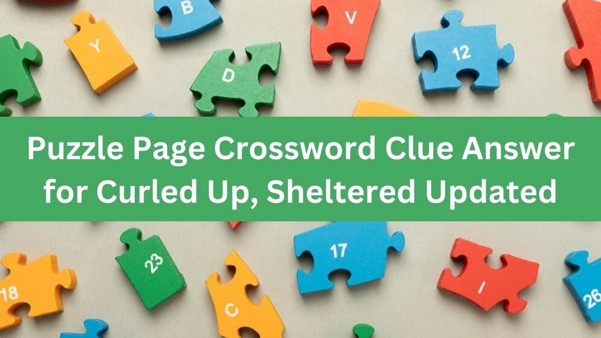 Puzzle Page Crossword Clue Answer for Curled Up, Sheltered Updated