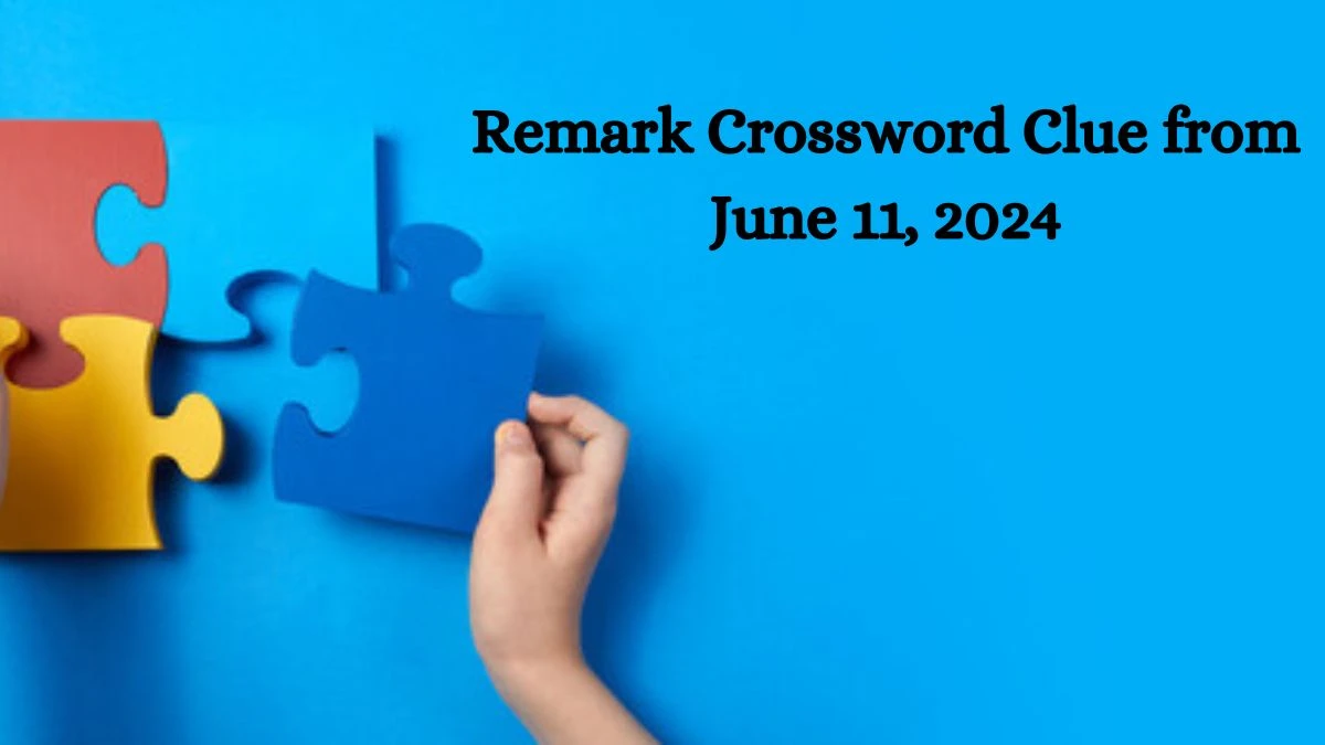 Remark Crossword Clue from June 11, 2024